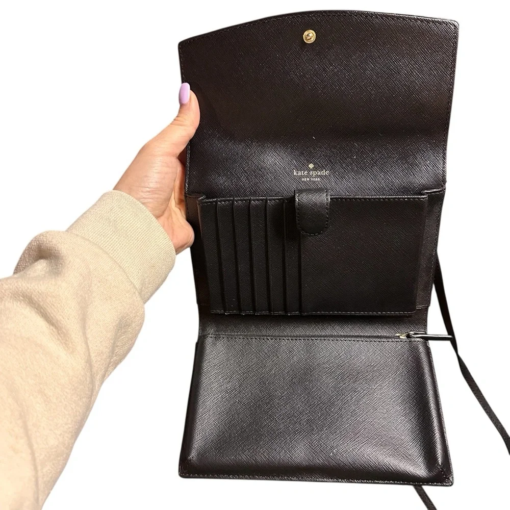 Kate Spade Laurel Way Black Cross Body Clutch/Purse